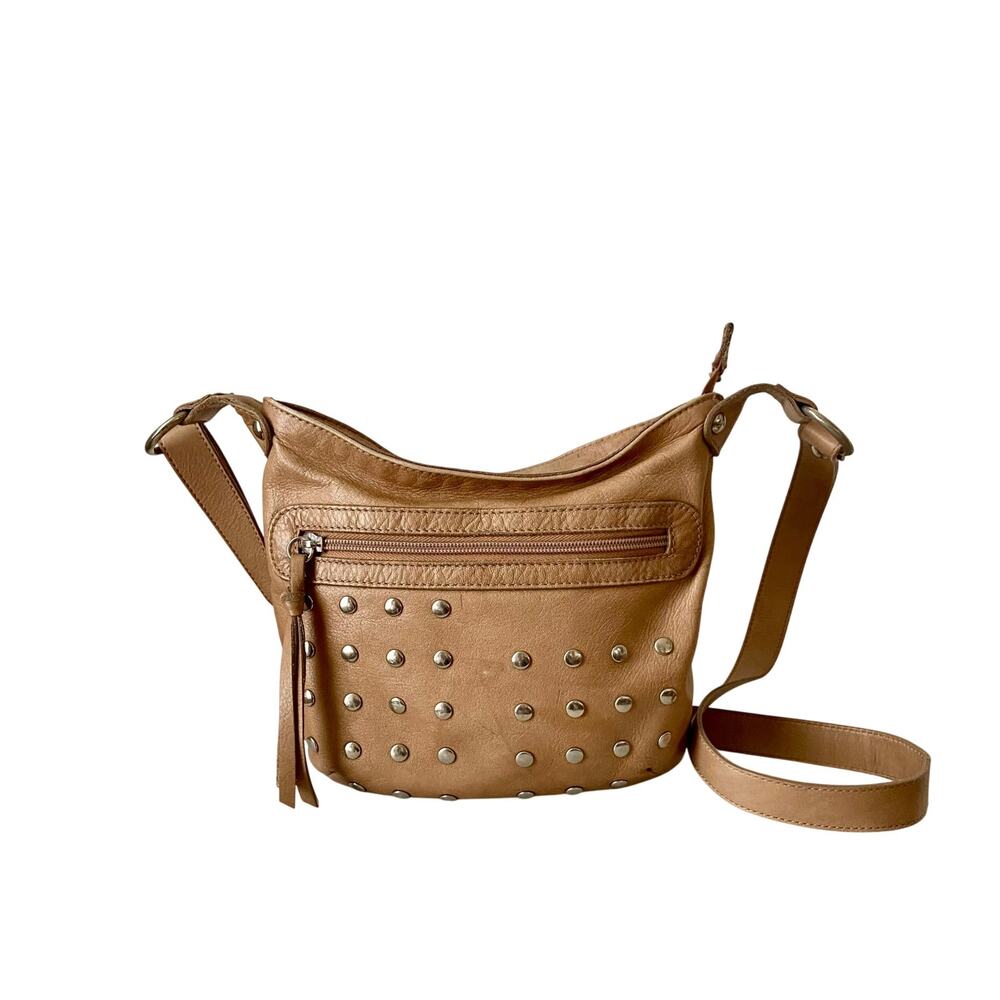 Maurizio Taiuti Studded Leather Crossbody Bag